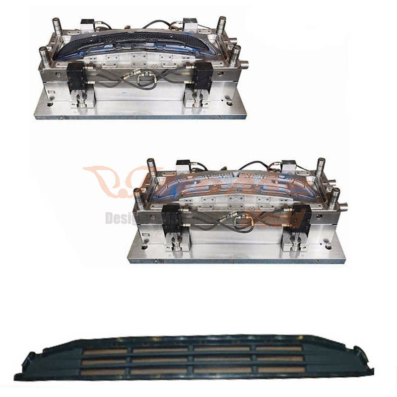 Molde plástico para decoração automotiva